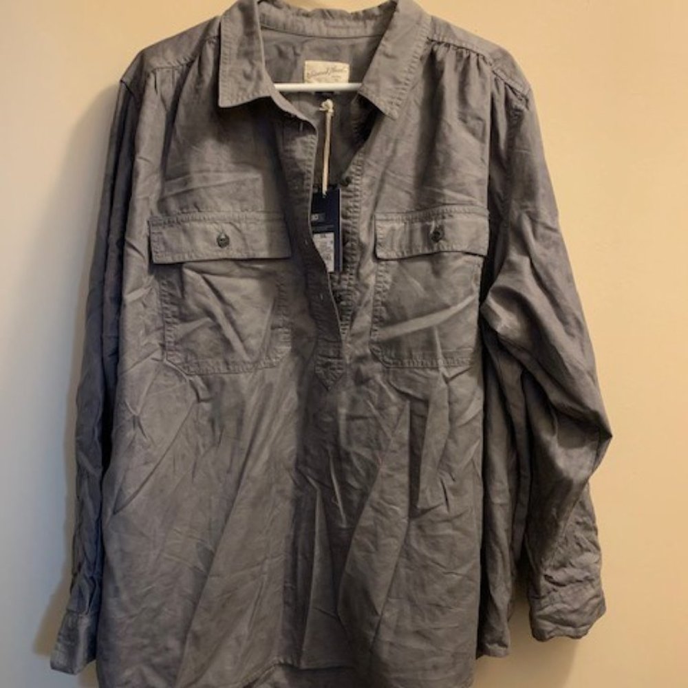 NWT XXL, S, XS Grey Blouse